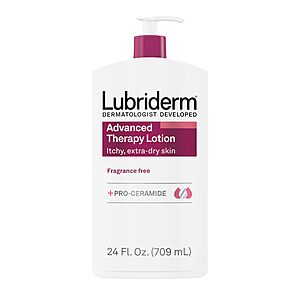 24-Ounce Lubriderm Advanced Therapy Fragrance-Free Hand & Body Lotion w/ Pro-Ceramide $3.14 w/ S&S + Free Shipping w/ Prime or on $35+