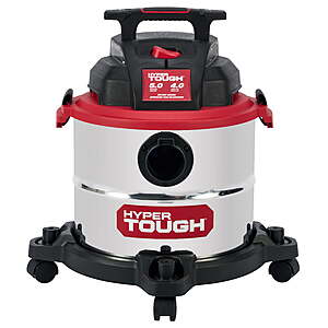 $35.98 - Hyper Tough 5 Gallon 4 HP Stainless Steel Wet Dry Vacuum for Home, Car, Garage & Workshop