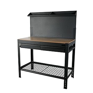 $89.40 - Hyper Tough 48 in Steel Workbench with Steel Mesh, Black