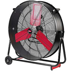 $91.20 - Hyper Tough New 30 inch High Velocity Tilted Drum Fan Red & Black