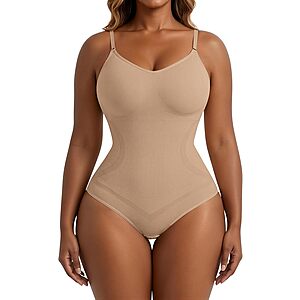 Xcutting Women's Seamless Slimming Bodysuit Shapewear (Various) $7.49 + Free Shipping w/ Prime or on $35+