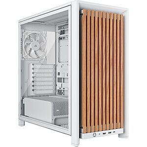 Corsair Frame 4000D Wood RS Modular Mid-Tower ATX PC Case w/ 4 x PWM Fans (White/Oak) $106.59 + Free Shipping