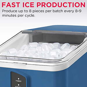 Frigidaire 26-Lb Countertop Ice Maker (Azure) $67.15 + Free Shipping w/ Walmart+ or on $35+