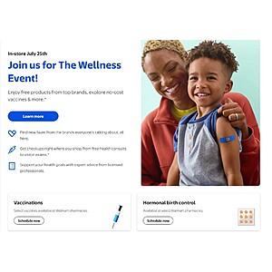 Walmart Wellness Event 7/25