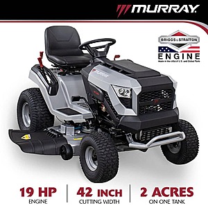 MT200 42 in. 19.0 HP 540cc EX1900 Series Briggs and Stratton Engine Automatic Gas Riding Lawn Tractor Mower $1049