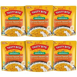 6-Pack 10-Ounce Tasty Bite Organic Coconut Squash Dal $7.72 w/ S&S + Free Shipping w/ Prime or on $35+