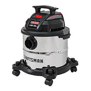 CRAFTSMAN 5-Gal. 4 HP Corded Wet/Dry Shop Vacuum w/ Accessories $40 + Free S&H $39