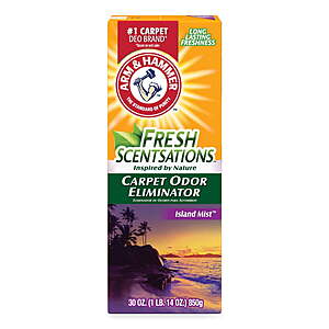 6-Pack 30-Oz ARM & HAMMER Carpet Odor Eliminator Powder (Island Mist) $8.62 + Free S&H w/ Walmart+ or on $35+