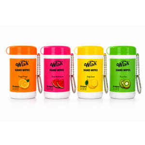 24 Pack Hand Wipes Keychain ,20 Wipes Each, Travel Size Wet Wipes Lemon, Watermelon, Orange & Kiwi Scented $29.99