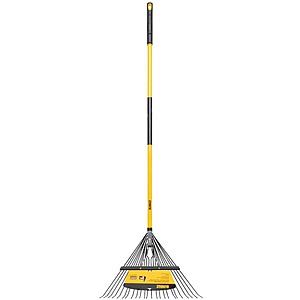 53" DEWALT 24-Tine Steel Leaf Rake w/ Fiberglass Handle $14.98 + Free Shipping