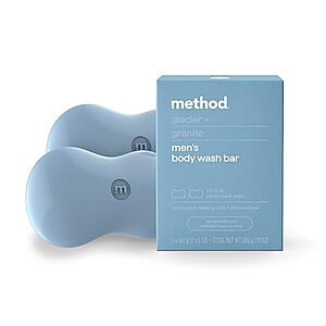 [NEW, SnS] $3.29 | 2-Pack 5-Oz Method Bar Soap (Glacier + Granite) at Amazon