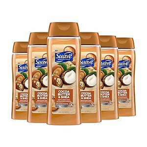 [SnS, AC] $11.58* | 6-Pack 18-Oz Suave Moisturizing Body Wash (Cocoa Butter and Shea) at Amazon ($1.93 each)