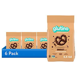 6-Pack 5.5-Oz Glutino Gluten Free Fudge Covered Pretzels $15.36 ($2.56 each) + Free S&H w/ Walmart+ or on $35+