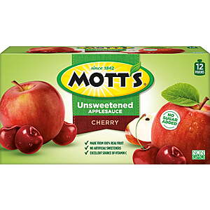 2-Pack 20-Count 3.2-Oz Mott's Unsweetened Applesauce Variety Pack (Apple/Strawberry/Mixed Berry) $8.04 ($4.02 each) + Free S&H w/ Walmart+ or on $35+