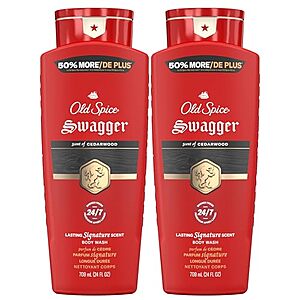 [AC] $26.62 | 3 × 2-Pack 24-Oz Old Spice Refreshing Body Wash for Men (Swagger with Cedarwood) ($8.87 each) at Amazon