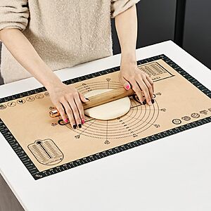 26''x16'' Cook's Aid Silicone Pastry Mat (Dark Gray) $4.49 + Free Shipping w/ Prime or on $35+