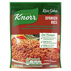 [S&S] Knorr Rice Sides Spanish Rice 12-Count 5.6 oz Family Pack $4.95 + Free S&H w/ Prime or $35+