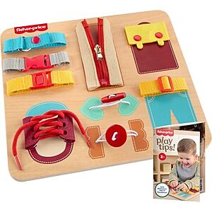 $10.64* | Fisher-Price Wood Montessori Toy Dressing Board at Amazon