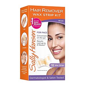 $3.88 18-Count Sally Hansen Face Hair Removal Wax Strips with S&S