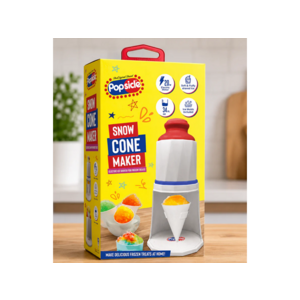 $35 FS PRIME WOOT Popsicle Snow Cone Maker – Electric Ice Shaver for Soft & Fluffy Shaved Ice Treats | 20W Motor, 34 Fl Oz, Ice Molds Included