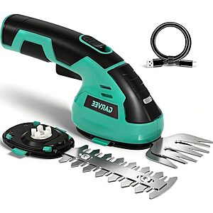 $19.98* | Garvee 2-in-1 Cordless 7.2V Hedge Trimmer & Grass Shears w/ 2.0Ah Lithium-Ion Battery at Amazon