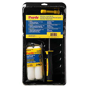 Purdy WhiteDove Jumbo Mini Painting Kit, Jumbo Mini-Roller, Plastic, 6-1/2 in. x 3/8 in. $9.87