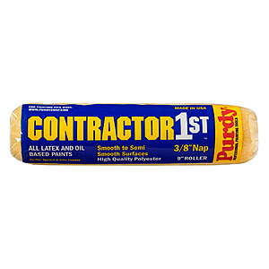 Purdy Contractor 1st Roller Cover, 9 in. x 3/8 in., 1 each $1.74