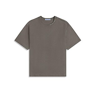 Aelfric Eden Men Crewneck Cotton Short Sleeve Solid Midweight T Dark Grey L $9.99