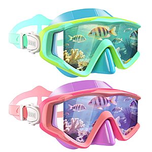 Aegend Swim Goggles for Adults Kids - 220°Wide View Anti-Fog Goggles with Mesh Bag for Indoor Outdoor Pool Beach Swimming $7.49