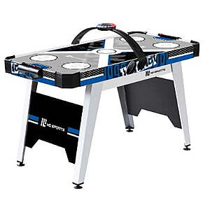 54" Air Hockey Table Set, Overhead Electronic Scorer, 2 Pushers, 2 Pucks, by MD Sports $77.4