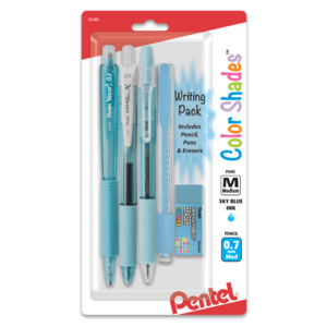 $2.56: Pentel Color Shades Ultimate Writing Pack, 0.7 mm, Sky Blue Barrels and Ink at Walmart.com