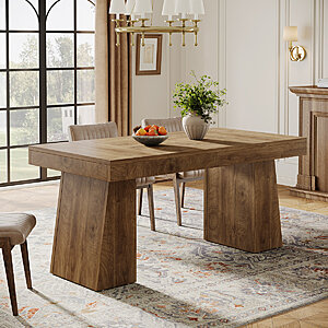 55" Millwood Pines Dining Table (Light Brown) for $165.99 +Free Shipping