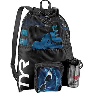 TYR Big Mesh Mummy 40-Liter Swim Backpack (Black) $12.24 + Free Shipping w/ Prime or on $35+