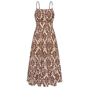 GRACE KARIN Women's Smocked Floral Maxi Sundress w/ Pockets (various) from $15.83 + Free Shipping w/ Prime or on $35+