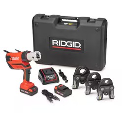RP 350 Steel Press Tool Kit with 1/2 in.-1 in. MegaPress Jaws (Includes Carrying Case, 18V Battery, and Charger) - $1791.38