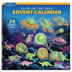 Blue Marble Glow In The Dark  Countdown Advent Calendar w/ 24 Science Activities, Experiments & Animal Figures  $4.41 + Free Shipping w/ Prime or on $35+