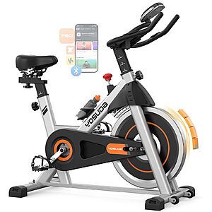 YOSUDA Exercise Bike, Brake Pad Stationary Bike for Home with Exclusive App, Magnetic Indoor Cycling Bike $179.39