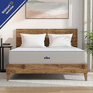 Vibe 11" Gel Memory Foam Mattress (Twin, Medium Plush) $70.80 + Free Shipping w/ Walmart+ or on $35+