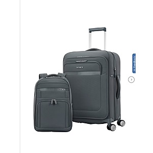 Samsonite Crestledge 2-piece Softside Expandable Spinner Luggage Set $159.99 Dark Grey or Navy free shipping Costco.com