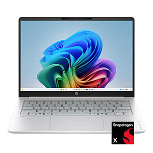 HP OmniBook 3 Touchscreen Laptop: Snapdragon X, 14" Touch, 16GB RAM, 512GB SSD $550 + Free S&H