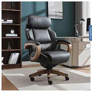 Henredon Adrano Big & Tall Executive Office Chair $229.99 Black or Dark Brown Costco.com