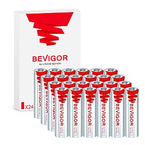 (24 Pack) BEVIGOR 1.5V Lithium AA Batteries, 20-Year Shelf-Life Lithium Batteries $19.76