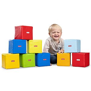 9-Piece Fisher-Price Soft Foam Building Blocks for Toddlers $29.99 + Free Shipping w/ Prime or on $35+