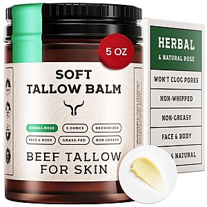 5-Oz Ancestral Haven Soft Tallow Balm Grass-Fed Skin Moisturizer $4.99 w/ S&S + Free Shipping w/ Prime or on $35+