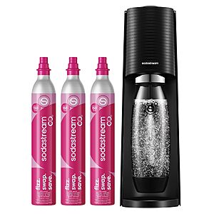 SodaStream TERRA Sparkling Water Maker, CO2 Bundle, CQC CO2 System $83.99
