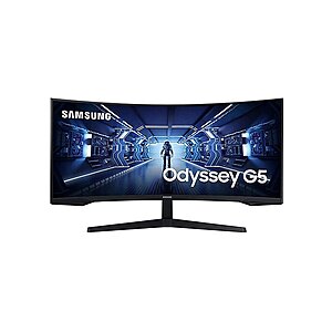 34" Samsung Odyssey G5 Curved WQHD 165Hz LED Gaming Monitor (Black, LC34G55TWWNXZA) $279.99 + Free Shipping