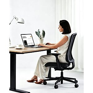 ProtoArc Flexer Ergonomic Mesh Office Chair w/ Sliding Seat & 125° Recline (Black) $99.99 + Free Shipping