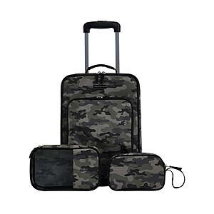 3-Piece Travelers Club Kid's & Junior Rolling Travel Luggage Set (Camo, Glitch, Pink Omni) $27.67 + Free Shipping w/ Walmart+ or on $35+