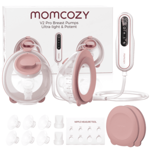 Momcozy V2 Pro Hospital-Grade Hands-Free Wearable Breast Pump w/ DoubleFit Flange $89.50 + Free Shipping w/ Walmart+ or on $35+