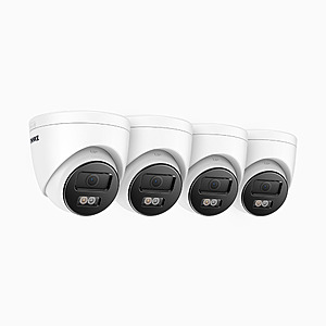 ANNKE 4-Pack C500P 3K Dual Light Outdoor PoE Security Camera w/ Two-Way Audio (Bullet or Turret) $120 + Free Shipping